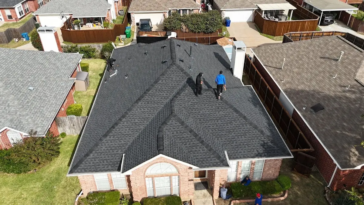 Slate & Tile Roof Repair work in progress on a Columbia property